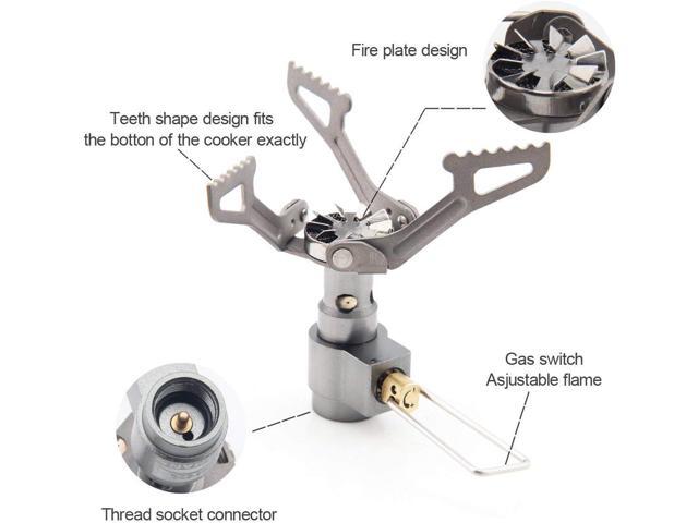 BRS 3000T Backpacking Stove Camping Stove Pocket Stove Portable Propane Stove Ultralight Mini Stove with 1 Extra Backup O-Ring