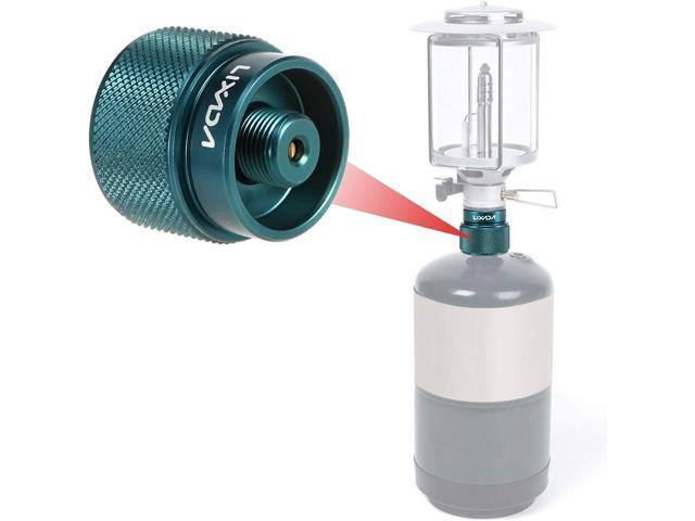 Lixada Camping Stove Adapter 1L Outdoor Propane Small Tank Input EN417 Lindal Valve Output