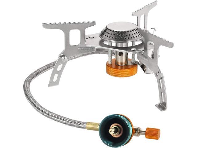 Lixada Camping Stove Adapter 1L Outdoor Propane Small Tank Input EN417 Lindal Valve Output