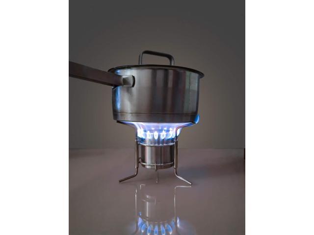 Portable Outdoor Mini Stainless Steel Ultralight Liquid Alcohol Stove Burner Furnace with Rack Support Stand for Backpacking Picnic Hiking Camping...