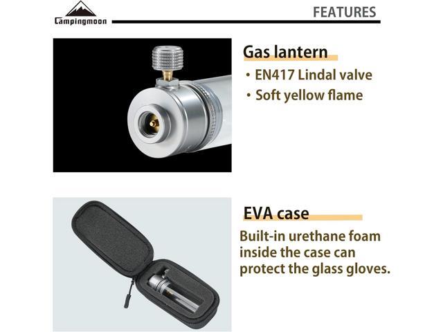 CAMPINGMOON Camping Gas Lantern Gas Candle T-1D