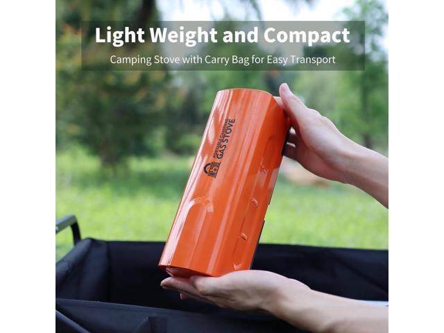 Portable Camping Gas Stove: 2200W/7500BTU 1-Burner Foldable Butane Stove with Piezo Ignition & Carrying Bag for Outdoor Camping, BBQ, Hiking and...