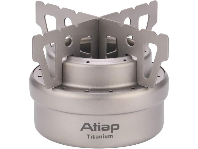 Alcohol Stove Backpacking Stove Camping Stove Alcohol Burner with Cross Stand Titanium Ultralight Portable