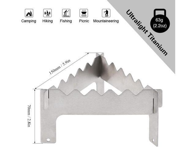 Lixada Ultralight Folding Titanium Pot Stand for Outdoor Camping Hiking Picnic Stove Alcohol Stove Rack