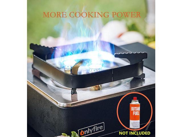 ONLYFIRE Portable Camping Stove with Carry Case, High Power Butane Stove Instant Ignition, Windproof Camp Stove for Camping, Hiking, RV Trip,...