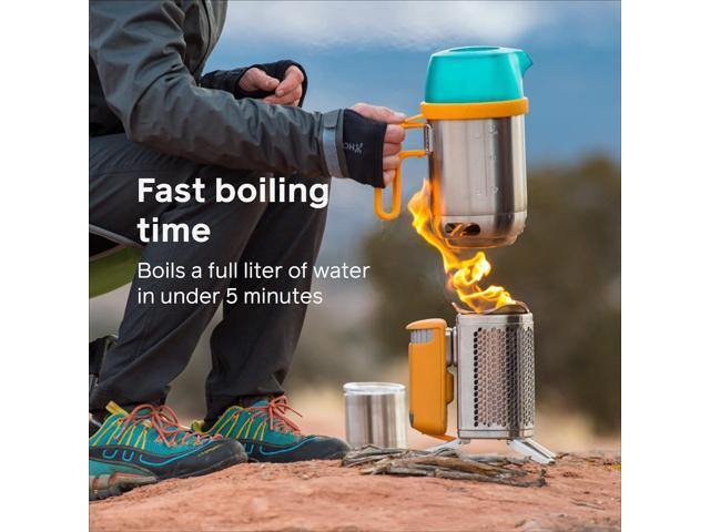 BioLite CampStove 2+ Wood Burning, Electricity Generating & USB Charging Camp Stove