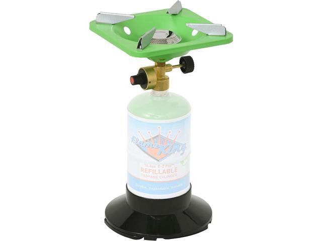 Flame King YSNVT-508 Portable BottleTop Camping Stove with Stable Lightweight Base Stand, Great for Outdoor Cooking, Backpacking, Compatible with...