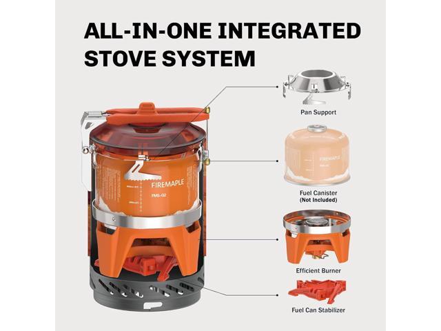 Fire-Maple Fixed Star X2 Backpacking and Camping Stove System Outdoor Propane Camp Cooking Gear Portable Pot Jet Burner Set Ideal for Hiking,...