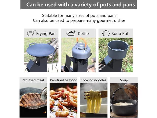 Rocket Stove Rocket Stove for Cooking Portable Wood Mini Burning Stove, Fire Camping Stove for Cooking backyard cooking Camping grill outdoor...