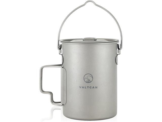 Valtcan 900ml Titanium Pot Backpacking Mug 30oz 0.95qt