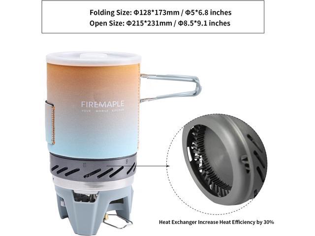 Fire-Maple 'Fixed Star 1' Personal Cooking System Pot/Jet Burner Stove System with Electric Ignition Ideal for Hiking, Camping, Backpacking,...