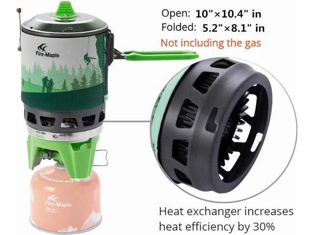 Fire-Maple 'Fixed Star 3' Personal Cooking System Pot/Jet Burner Stove System with Electric Ignition Ideal for Hiking, Camping, Backpacking,...