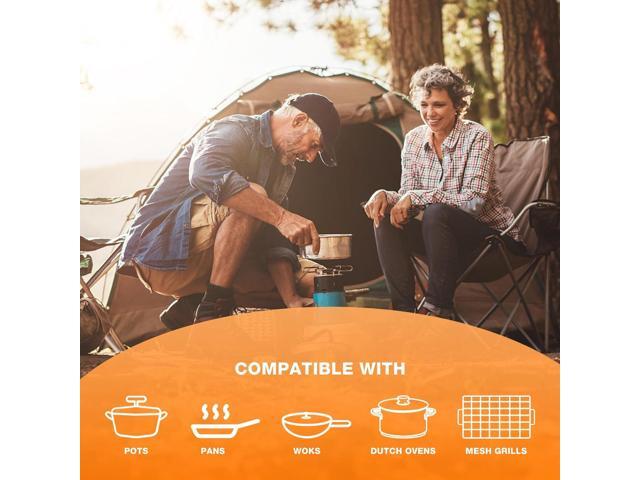Onlyfire Camping Rocket Stove Outdoor Portable Wood Burning Camp Stove with High Fuel Efficiency, Real Campfire Stove for Outside Bonfire, Patio &...