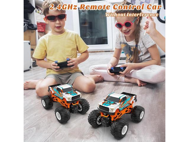 1:16 Scale RC Monster Truck - 2.4GHz All Terrain Car for Kids 4-12, 20 Km/h Off Road RC Truck, Christmas or Birthday Gift