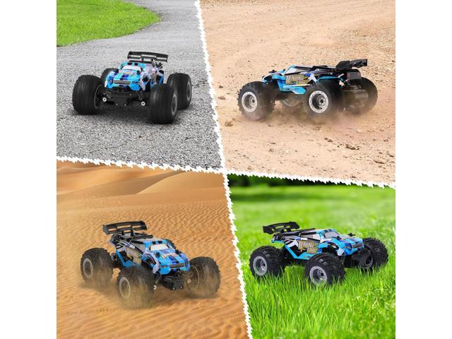 Remote Control Car, Remote Control Truck, 2.4Ghz All Terrain Off-Road Monster Truck, 20 KM/H Rc Cars with LED Bodylight and 2 Rechargeable...