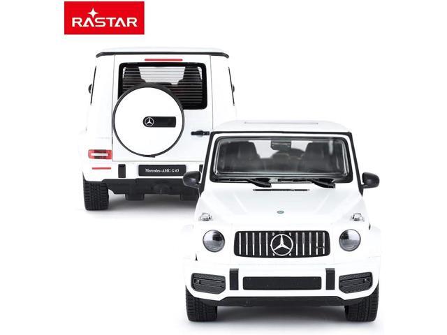 RASTAR Off-Road Remote Control Car, 1:14 Mercedes-AMG G63 R/C Off-Roader Toy Car, Doors Open/Working Lights - White/2.4Ghz
