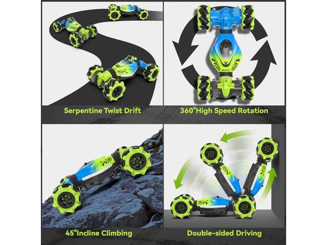 Dysaim Gesture RC Car Hand Controlled Stunt Car for 6-12 yr Boys Girls, 2.4GHz Remote Control Gesture Sensor Toy Cars Drift Twist Car with Light...