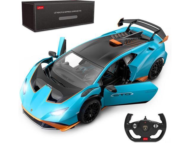 RASTAR Lamborghini RC Car R/C 1/14 Lamborghini Huracán STO Model Car Blue Lamborghini Toy Car 2.4Ghz Remote Control Car for Boys 8-12