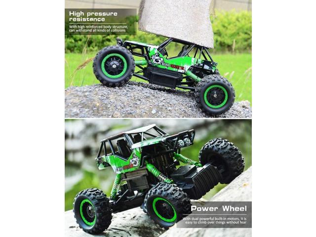DOUBLE E 1:12 Scale Large Remote Control Car Monster Trucks for Boys with Head Lights 4WD Off All Terrain RC Car Rechargeable Vehicles Xmas Gifts...