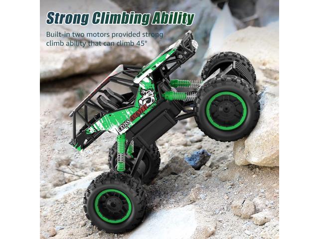 DOUBLE E 1:12 Scale Large Remote Control Car Monster Trucks for Boys with Head Lights 4WD Off All Terrain RC Car Rechargeable Vehicles Xmas Gifts...
