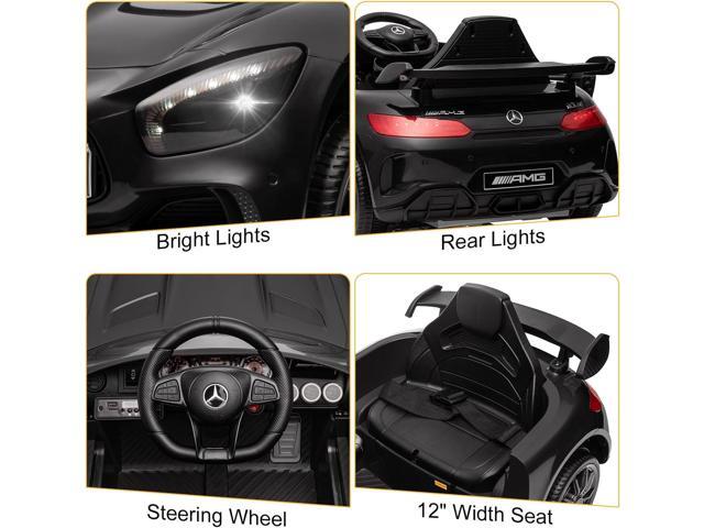 Winado 12V Ride on Car, Licensed Mercedes Benz AMG GTR Battery Powered Electric Vehicle, w/Parent Remote, Wider Seat, LED Lights, Openable Doors,...