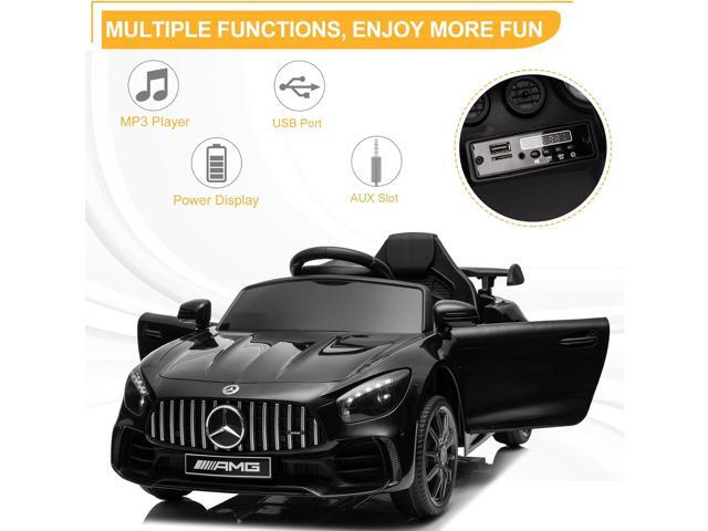 Winado 12V Ride on Car, Licensed Mercedes Benz AMG GTR Battery Powered Electric Vehicle, w/Parent Remote, Wider Seat, LED Lights, Openable Doors,...