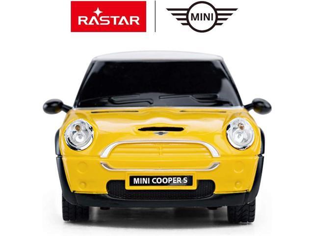 RASTAR Mini Cooper Model, 1:24 RC Cars Toy Mini Cooper Remote Control Car RC Mini Cooper Car Toy for Kids, Yellow