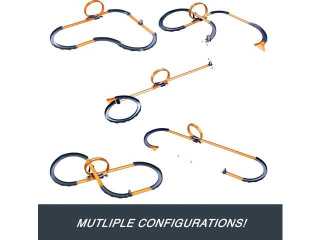 Hot Wheels Toy Car RC Track Set with 1:64 Scale Remote-Control Vehicle & 30+ Pieces of Race Track to Create Multiple Configurations