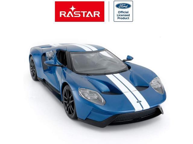 RASTAR RC Car 1/14 Ford GT Remote Control RC Race Toy Car for Kids, Open Doors by Manual, Blue (2.4GHz)