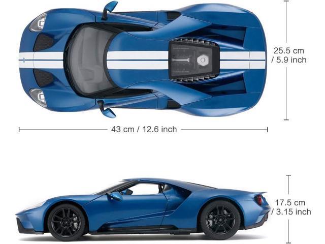 RASTAR RC Car 1/14 Ford GT Remote Control RC Race Toy Car for Kids, Open Doors by Manual, Blue (2.4GHz)