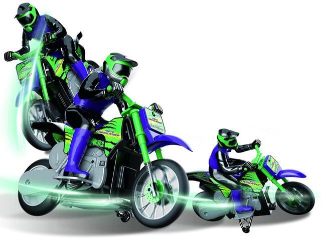 Lexibook RC18, Crosslander radio road motorcycle, up to 12km/h, perfect balance, light effects, crazy skids, fast acceleration, ergonomic remote...