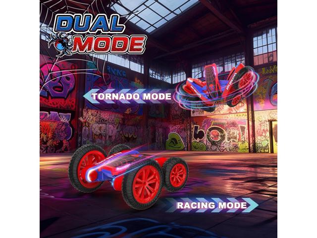 Spider Remote Control Car for Kids - 2.4Ghz Fast RC Stunt Cars, 360° Rotating 4WD RC Crawler with Lights, Rechargeable Car Toy for Boys Ages 6 7 8...