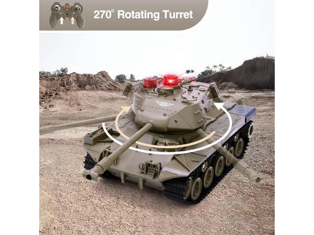 Remote Control Tank for Kids, M41A3 American Army Battle Tank, Programmable RC Tanks with Lights & Realistic Sounds, RC Military All Terrain...