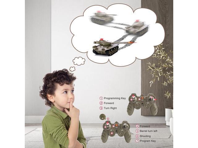 Remote Control Tank for Kids, M41A3 American Army Battle Tank, Programmable RC Tanks with Lights & Realistic Sounds, RC Military All Terrain...