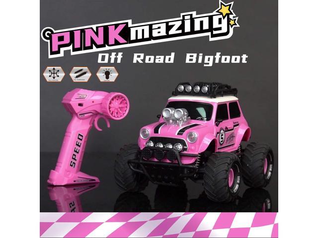 10Leccion Remote Control Car for Girls, Pink RC Truck with Two Rechargeable Batteries, Toys for 3,4,5,6,7,8 Year Old Girls, Birthday Ideas for...