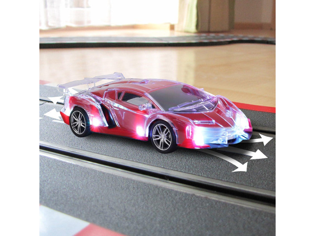 Light Up RC Remote Control Racing Car - 1:20 Scale Radio Control Sports Car with Flashing LED Lights - Ideal Gift Toy for Kids