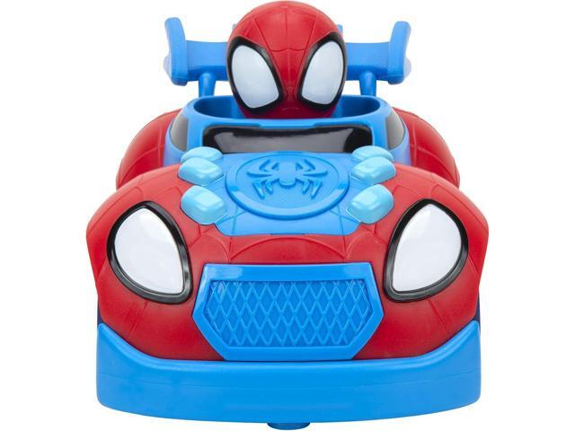 Marvel Spidey and His Amazing Friends Web Crawler RC - Remote-Controlled Vehicle - Features Built-in Super Hero with 4 Controller Functions, Blue &...