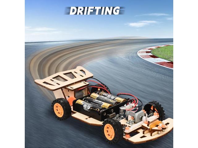 Self-Centering Steering Remote Control CarSTEM Projects for Kids Ages 8-12Engineering kit, DIY rc car kit, STEM Kits for Kids Ages 8-12