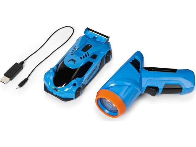 Air Hogs, Zero Gravity Light, Light-Guided Wall Racer, Wall Climbing Race Car,Blue