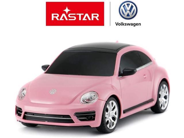 Radio Remote Control 1/24 Scale Volkswagen Beetle Licensed RC Model Car (Pink)