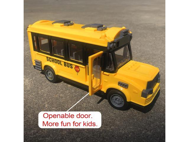RC School Bus - Remote Control Car Vehicles, 2.4G Opening Doors City Bus Toy Classic Baby Bus, Remote Control Car with LED Lights School Bus Toy,...