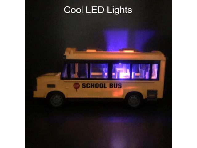 RC School Bus - Remote Control Car Vehicles, 2.4G Opening Doors City Bus Toy Classic Baby Bus, Remote Control Car with LED Lights School Bus Toy,...