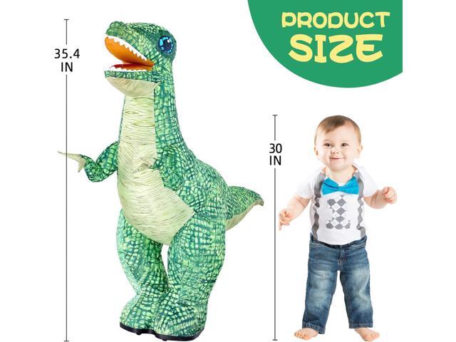 2.4GHZ Remote Control Inflatable Dinosaur Toy for Kids,Realistic Electric Toy Dinosaur with 360°Rotation,Forward & Backward,Rechargeable Walking...