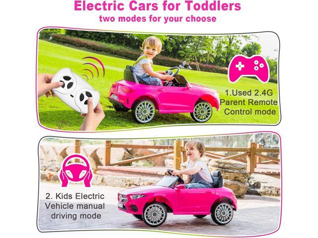 Kids Electric Cars for Toddler Ride On with Parent Remote Control Vehicles for Girl and Boy Ride in 12V Battery Power 4 Wheels Mercedes Benz Big...