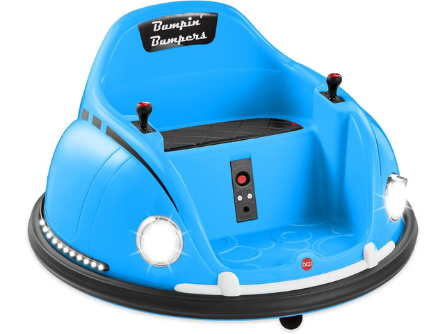 Best Choice Products 6V Electric Kids Ride On Bumpin Bumper Car, 1.5 - 6 Years Old, Parent Remote Control, 360 Degree Spin, Lights, Sounds - Light...