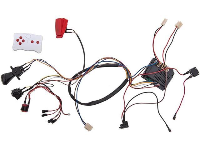12 Volt Children Electric Car DIY Modified Wires and Switch Kit,with 2.4G Bluetooth Remote Control and Receiver,for Children Electric Ride On Car...