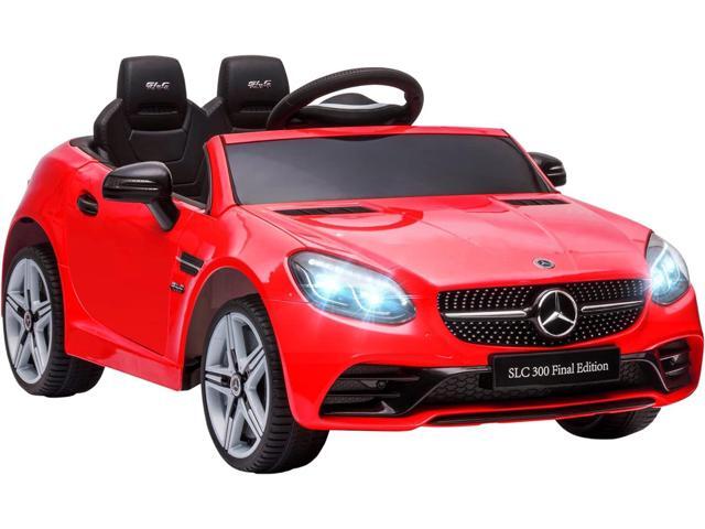 Aosom Mercedes SLC 300 Licensed Kids Electric Car with Remote Control, 12V Battery Powered Kids Ride on Car with Music, Lights, Suspension for 3-6...