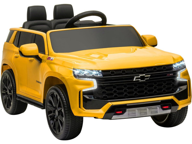 Aosom Chevrolet Tahoe Licensed Kids Ride on Car, 12V Battery Powered Kids Electric Car with Remote Control, 4-Wheeler Suspension, Music, Lights,...