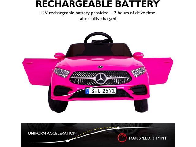Kids Electric Ride on Car with Remote Control, 12V Licensed Mercedes Benz Kids Car Battery Powered Electric Vehicles Toy Car, Adjustable Speed,...