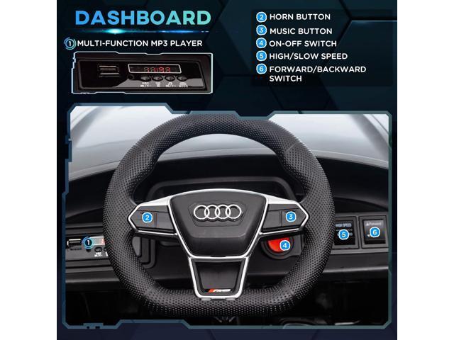 Aosom Kids Ride on Car, 12V Licensed Audi RS E-tron GT 3.1 MPH Electric Car for Kids, Ride-on Toy for Boys and Girls with Remote Control, 4 Wheels...